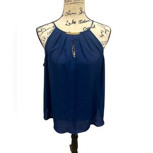Elegant Dressy Navy Blue Have Plus Women's Top size 2X